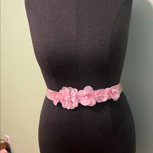 Pink Floral Women's Belt